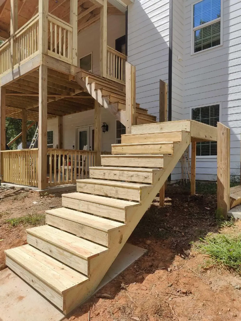 Custom Deck with Stairs