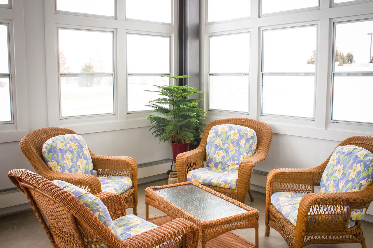 sunroom addition- with popular house plants