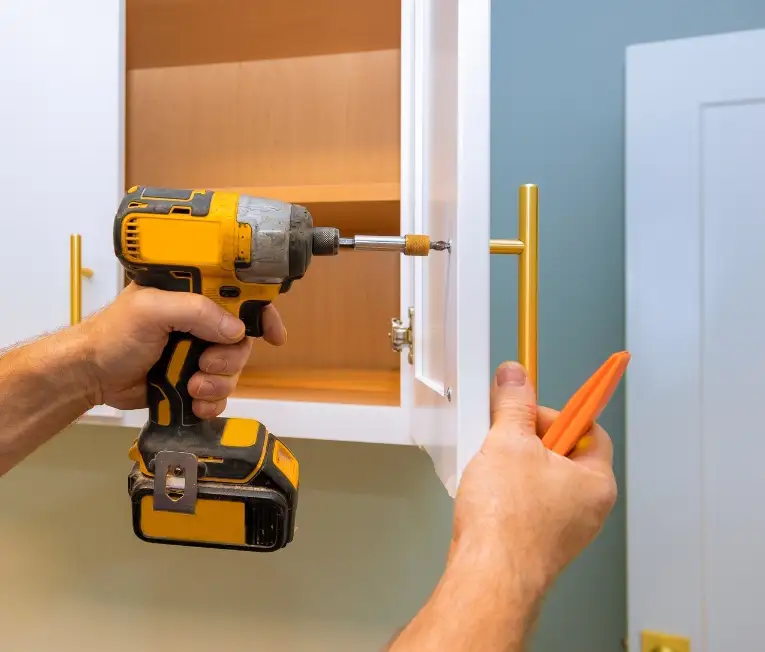 Changing cabinet hardware