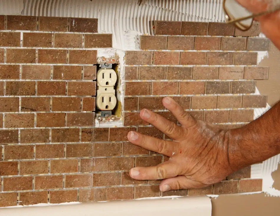 Installing a backsplash in kitchen