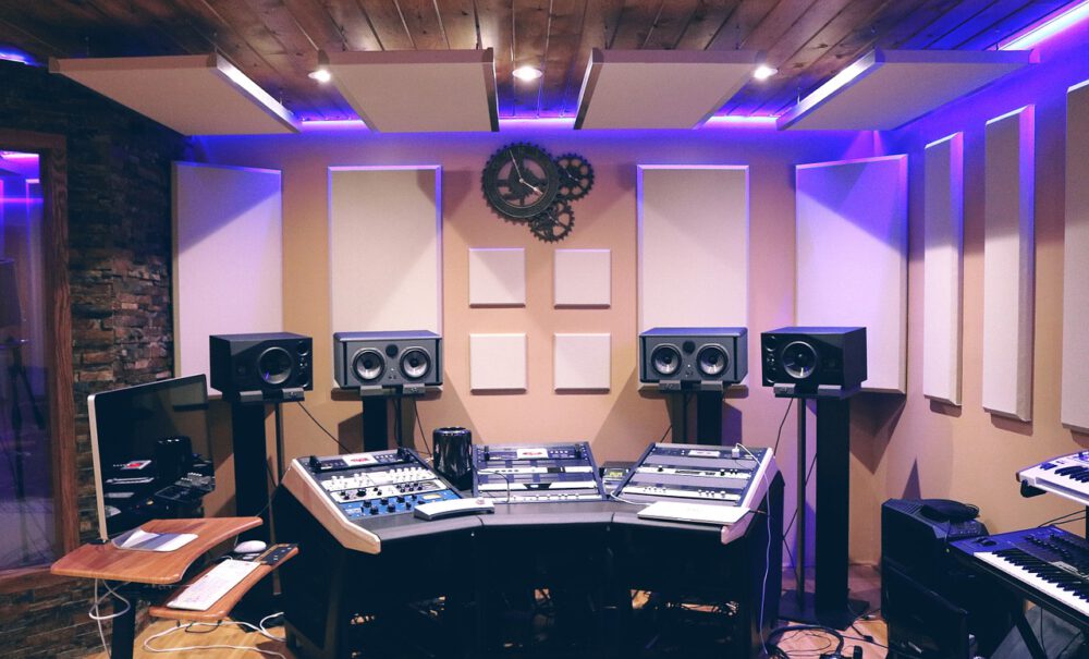 music studio recreational room