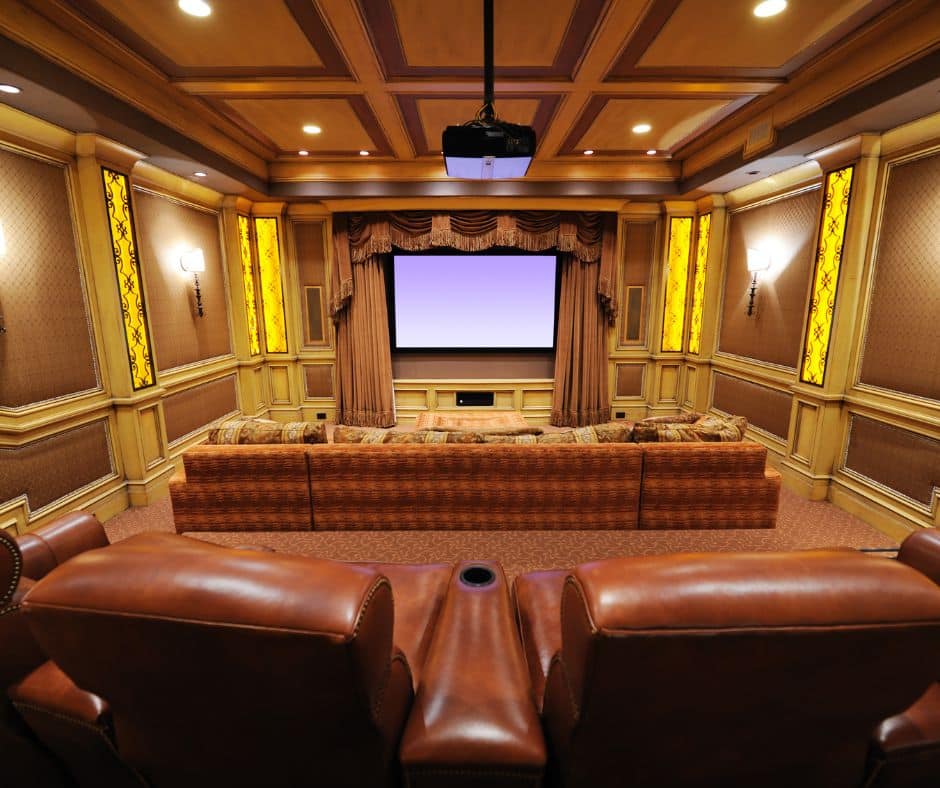 Hollywood Glam media room