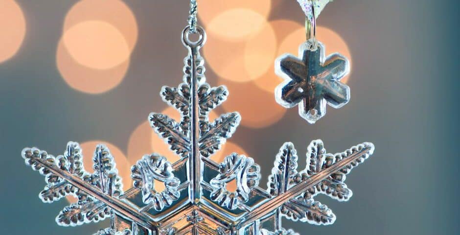 Holiday Hacks ornaments and snowflakes