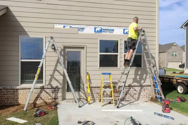 Constructing a covered patio 