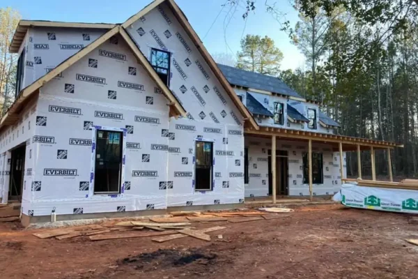 Farmhouse in Jefferson getting built