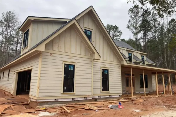 Farmhouse in Jefferson getting built