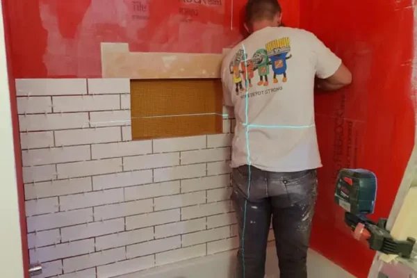 Installing tile